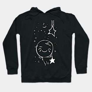 Stars are my family black Hoodie